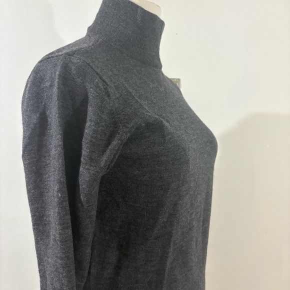 Vtg Spiegel 100% Merino Wool Turtleneck Sweater Gray Women’s Sz S Classic 90s - Picture 2 of 11